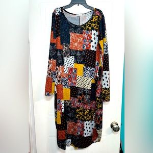 Patchwork Print Dress